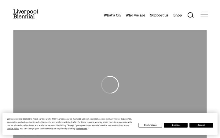 Skærmbillede af biennial.com