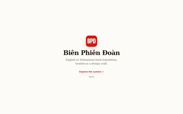 Screenshot of bienphiendoan.com