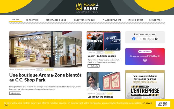 Skjámynd af bientotabrest.fr