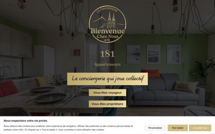 Skjermbilde av bienvenuecheznous63.fr