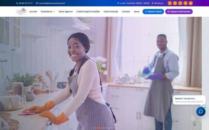 Screenshot of bienvenuechezsoi.fr