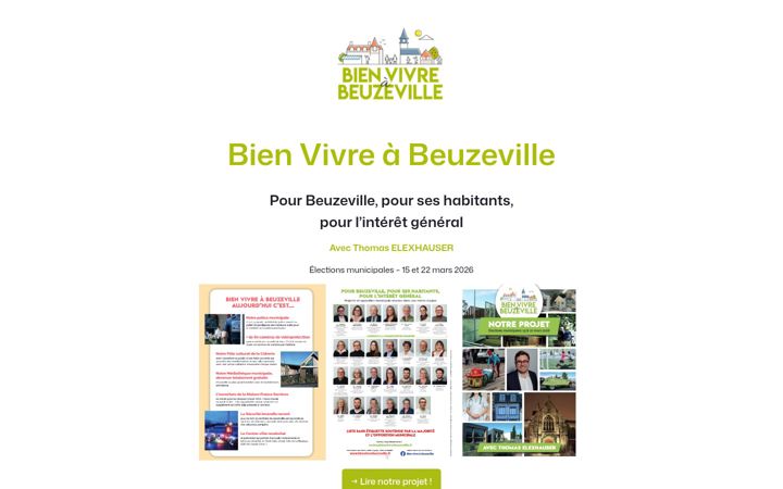 Screenshot of bienvivreabeuzeville.fr