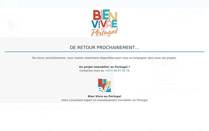 Screenshot of bienvivreauportugal.com