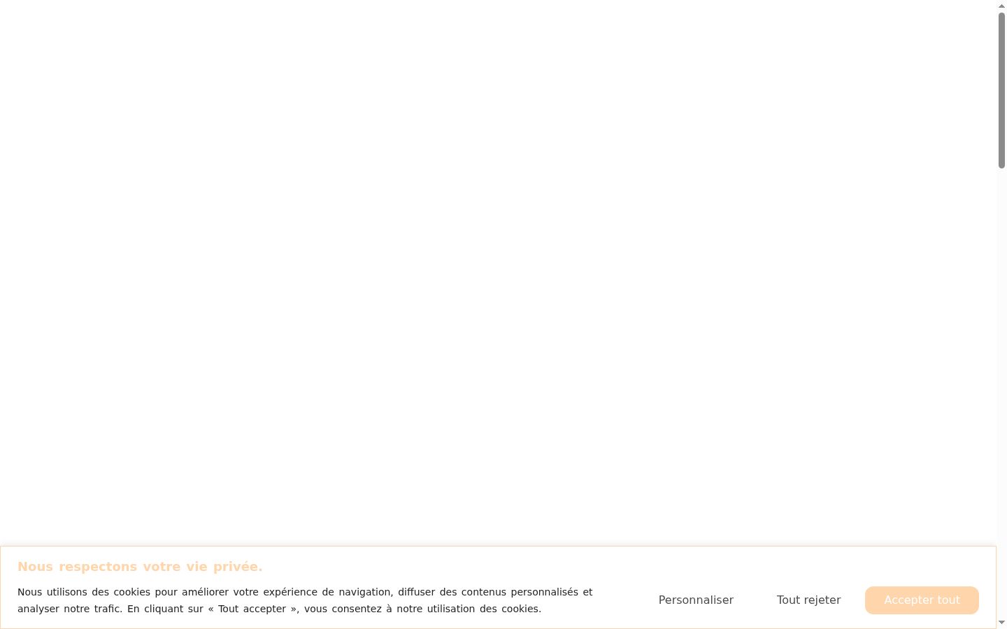 Captura de pantalla del banner de consentimiento mostrado antes de cualquier interacción