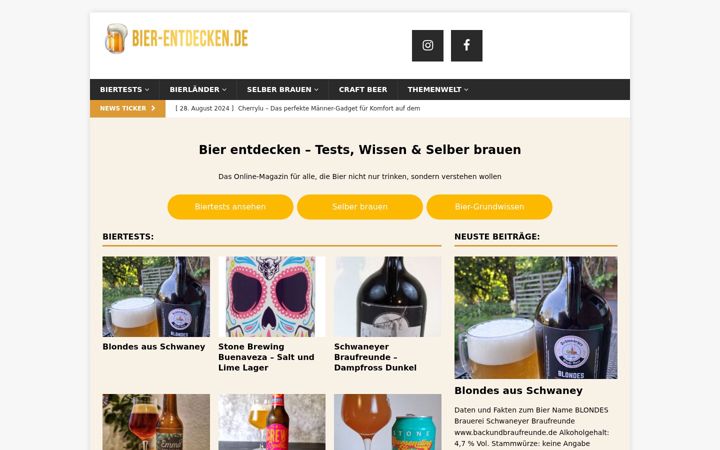 Screenshot του bier-entdecken.de