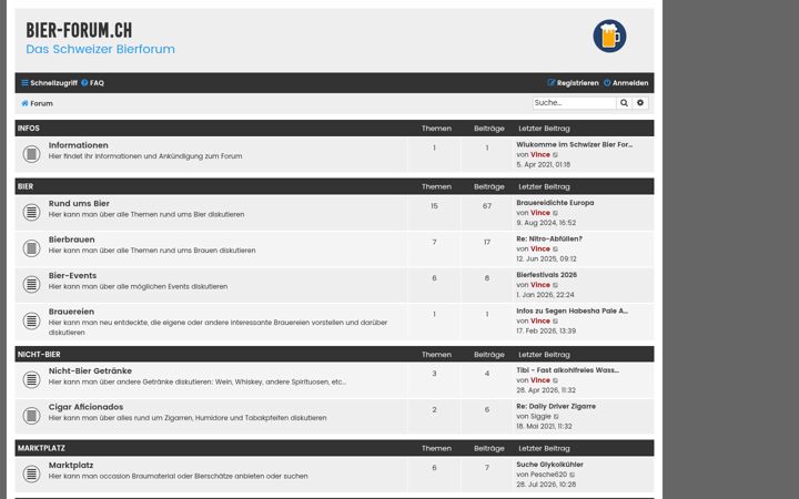 Screenshot of bier-forum.ch
