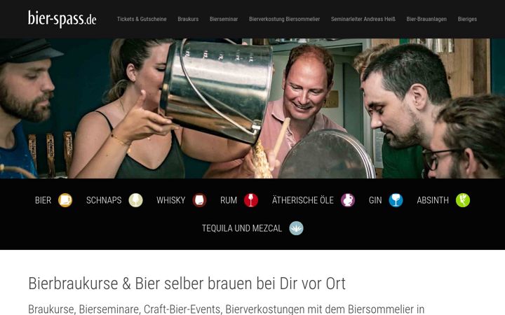 Screenshot του bier-spass.de