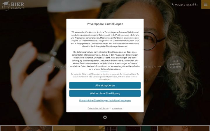 Screenshot of bierakademie.net