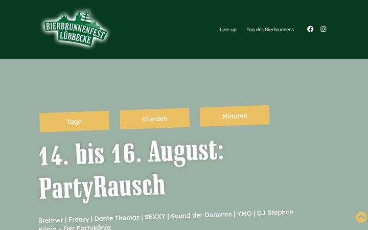 Screenshot of bierbrunnenfest-luebbecke.de