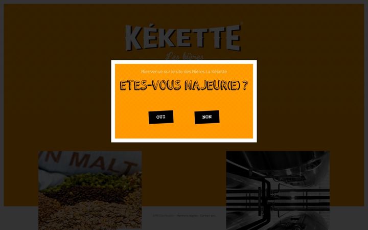 Skjermbilde av biere-la-kekette.fr