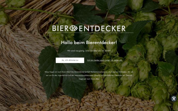 Screenshot of bierentdecker.com