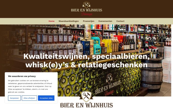 Screenshot of bierenwijnhuispanningen.nl