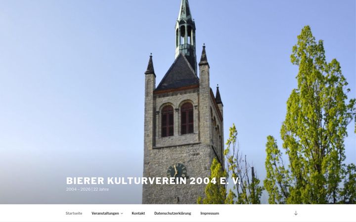 Skärmbild av bierer-kulturverein.de