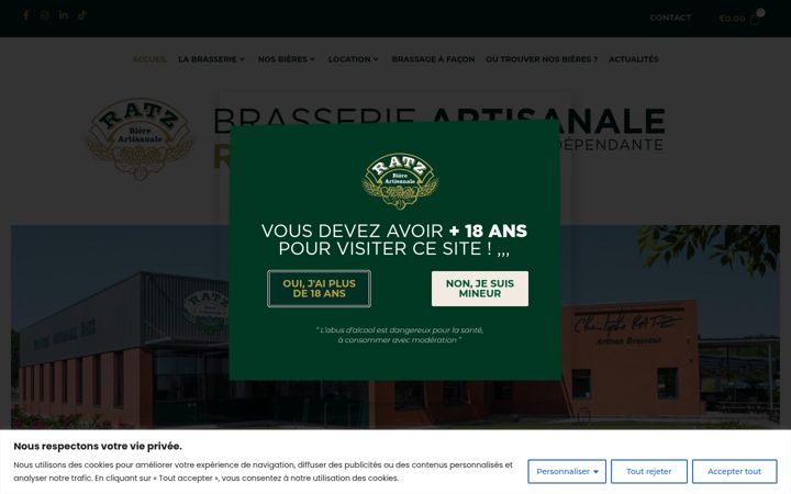 Skjermbilde av biereratz.fr