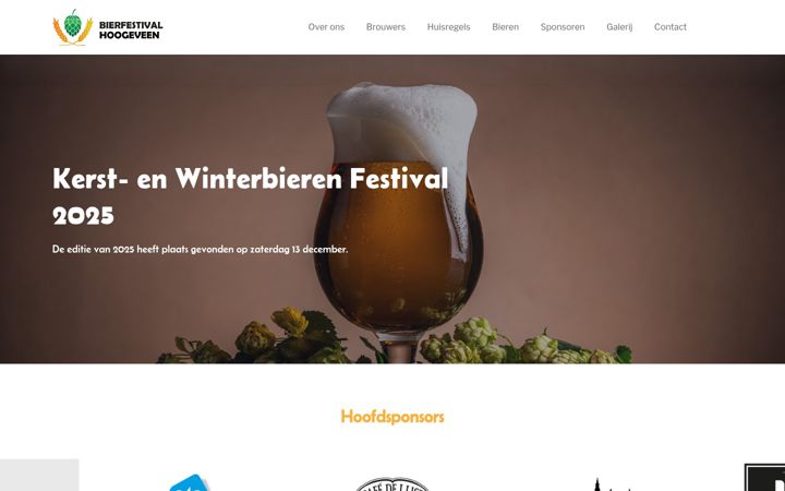 Screenshot of bierfestivalhoogeveen.nl