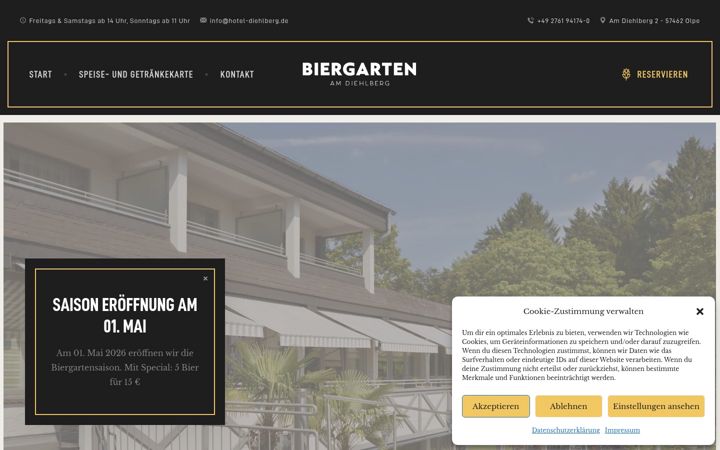 Screenshot of biergarten-am-diehlberg.de