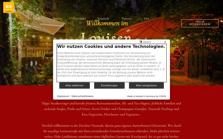 Képernyőkép: biergarten-dresden.de
