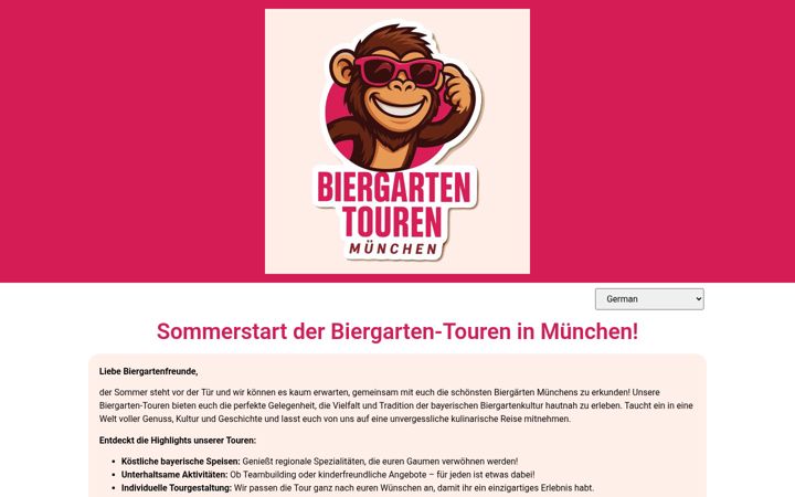Screenshot of biergarten-touren-muenchen.de