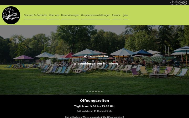 Screenshot of biergarten-woehrder-wiese.de