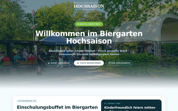 Screenshot of biergartenhochsaison.de