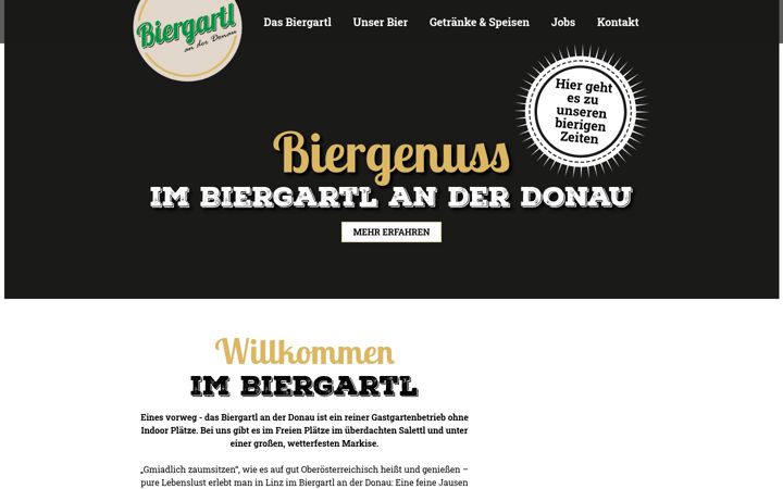 Screenshot of biergartl-linz.at