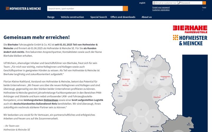 Screenshot of bierhake.de
