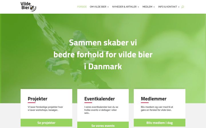 Screenshot of bieridanmark.dk