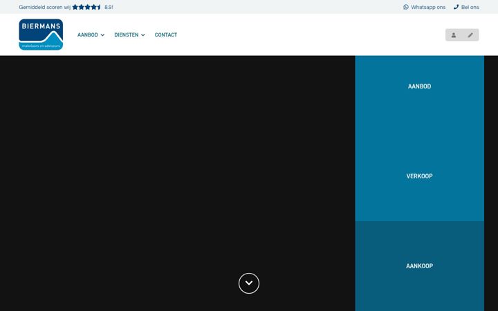 Screenshot of biermansmakelaardij.nl