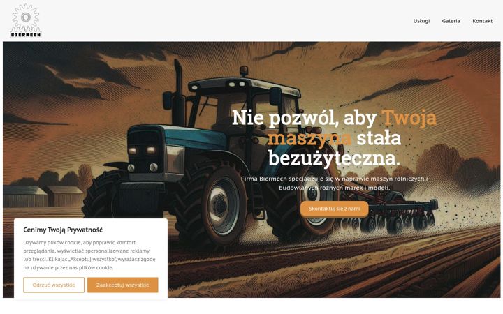 Screenshot of biermech.pl