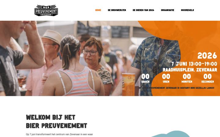 Snímek obrazovky bierpreuvenement.nl