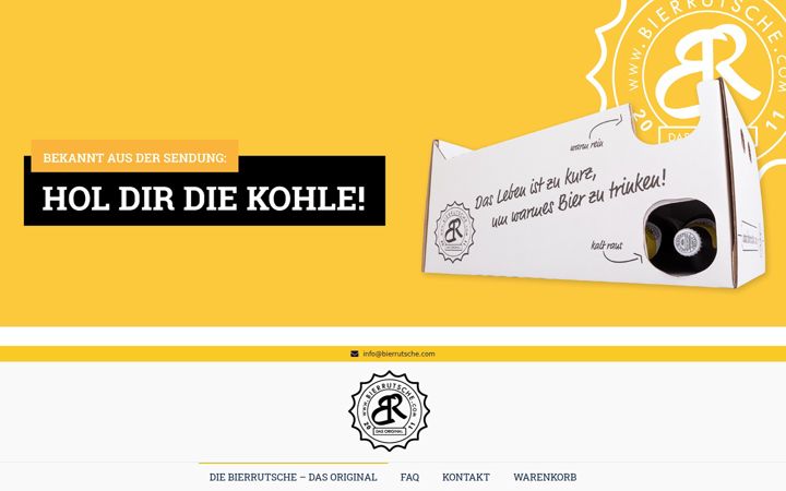 Screenshot of bierrutsche.com