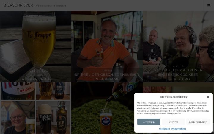 Snímek obrazovky bierschrijver.nl
