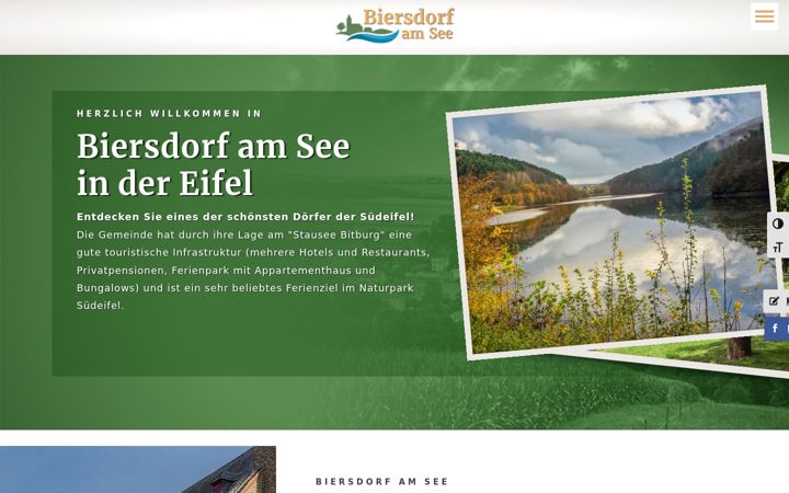 Skärmbild av biersdorfamsee.de