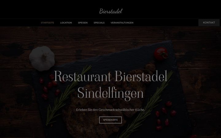 Screenshot of bierstadel.de