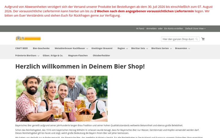 Screenshot of bierstars.de