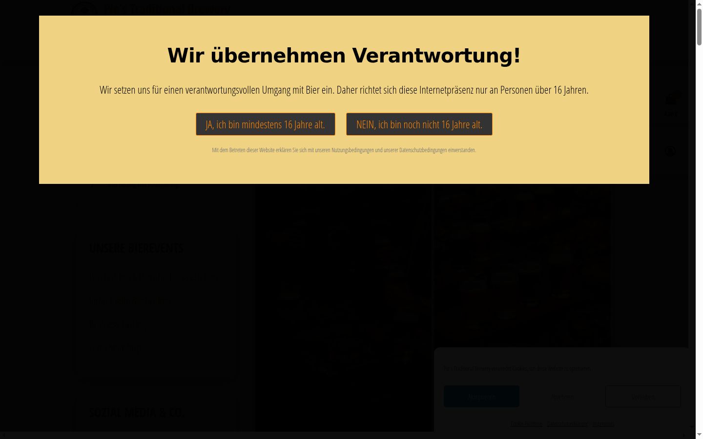 Screenshot tal-banner tal-kunsens muri qabel kwalunkwe interazzjoni