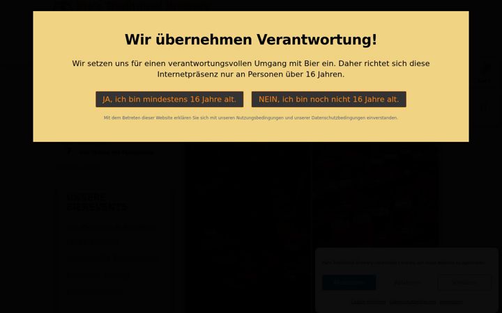 Screenshot of biertasting.bayern
