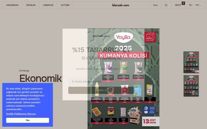 Screenshot di bierzak.com.tr
