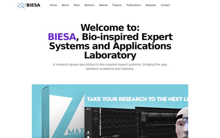 Screenshot of biesalab.org