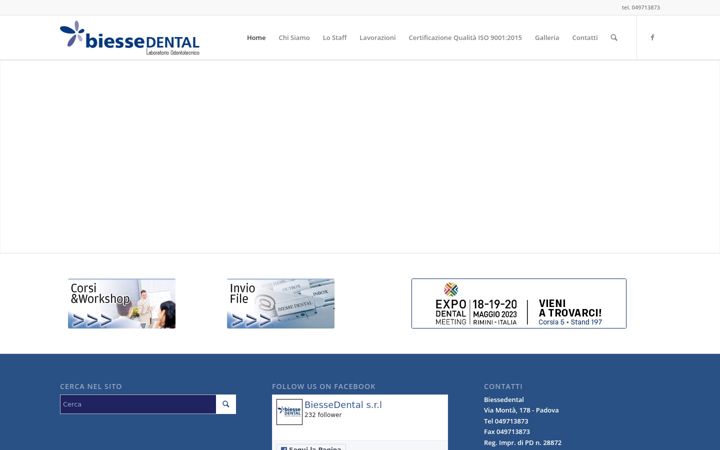 Screenshot of biessedental.it