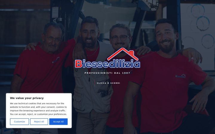Screenshot of biessedilizia.com
