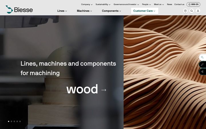 Screenshot of biessegroup.com