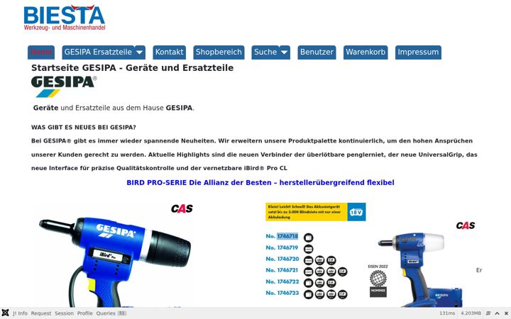 Screenshot of biesta.com