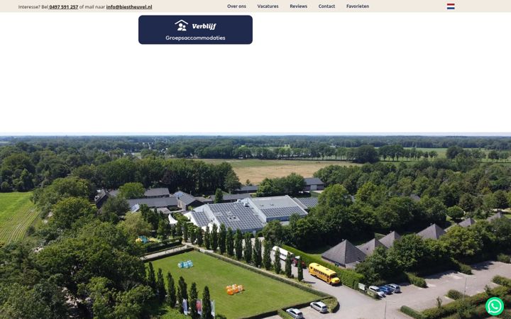 Posnetek zaslona biestheuvel.nl