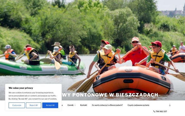 Screenshot of bieszczadyaktywnie.pl