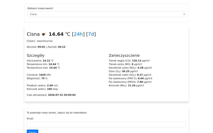 Screenshot of bieszczadybezprzesady.pl