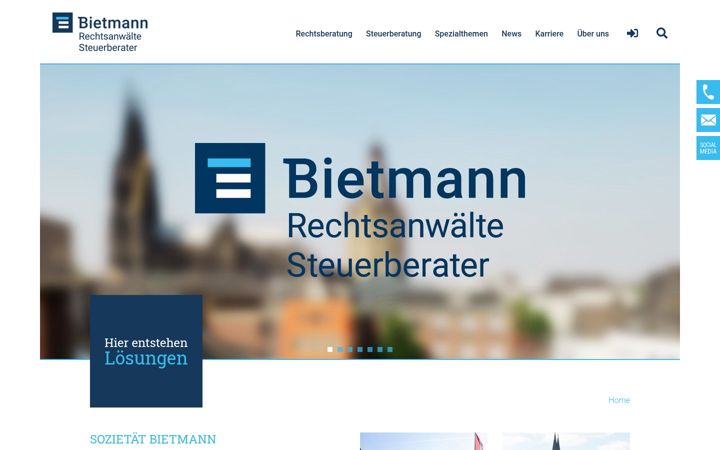 Screenshot of bietmann.eu
