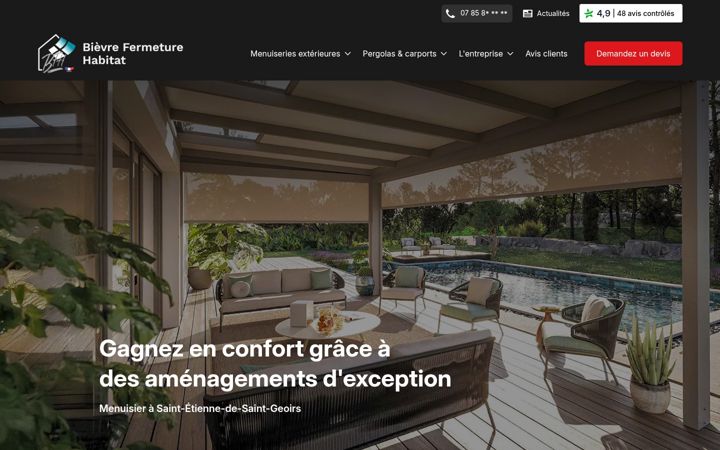 Screenshot of bievrefermeturehabitat.com