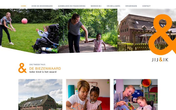 Screenshot of biezenwaard.nl