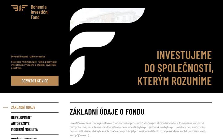 Screenshot of bif.cz